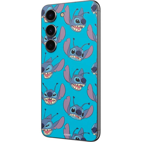 Disney Lilo and Stitch Face Expression Pattern Galaxy S23 Skin