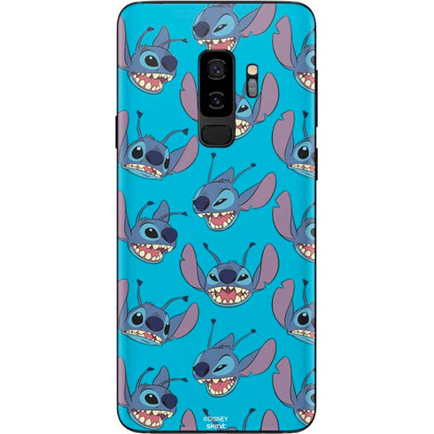Disney Lilo and Stitch Face Expression Pattern Galaxy S9 Plus Skin