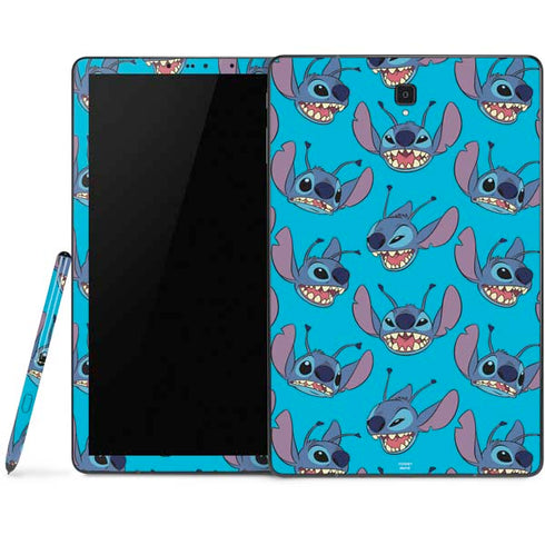 Disney Lilo and Stitch Face Expression Pattern Samsung Galaxy Tab Skin