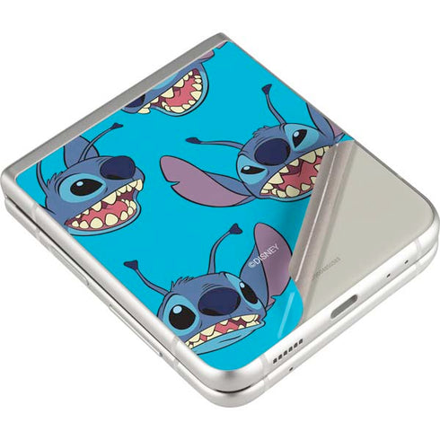 Disney Lilo and Stitch Face Expression Pattern Galaxy Z Flip3 5G Skin