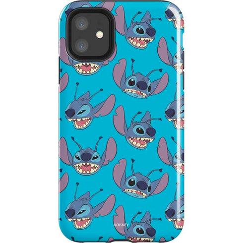 Disney Lilo and Stitch Face Expression Pattern iPhone 11 Impact Case