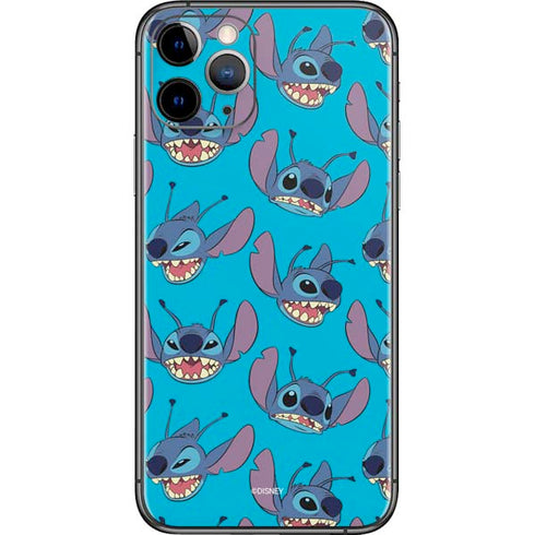 Disney Lilo and Stitch Face Expression Pattern iPhone 11 Pro Skin
