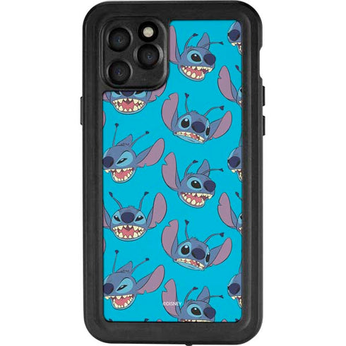 Disney Lilo and Stitch Face Expression Pattern iPhone 11 Pro Waterproof Case