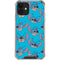 Disney Lilo and Stitch Face Expression Pattern iPhone 12 Clear Case