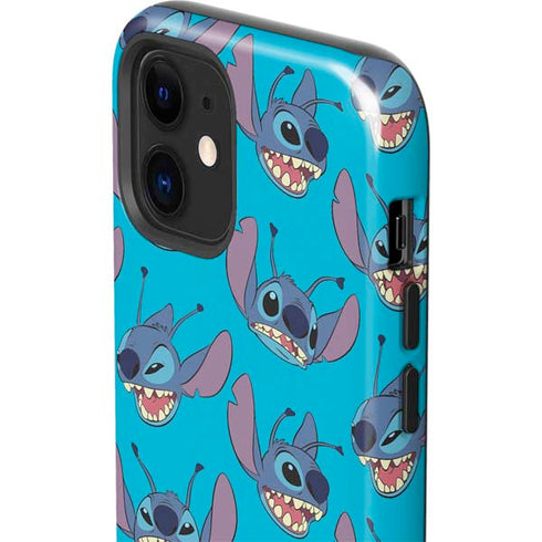 Disney Lilo and Stitch Face Expression Pattern iPhone 12 Impact Case