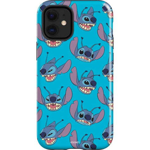 Disney Lilo and Stitch Face Expression Pattern iPhone 12 Mini Impact Case