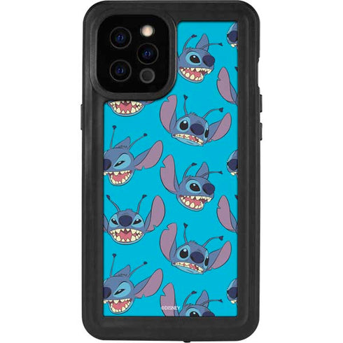 Disney Lilo and Stitch Face Expression Pattern iPhone 12 Pro Max Waterproof Case