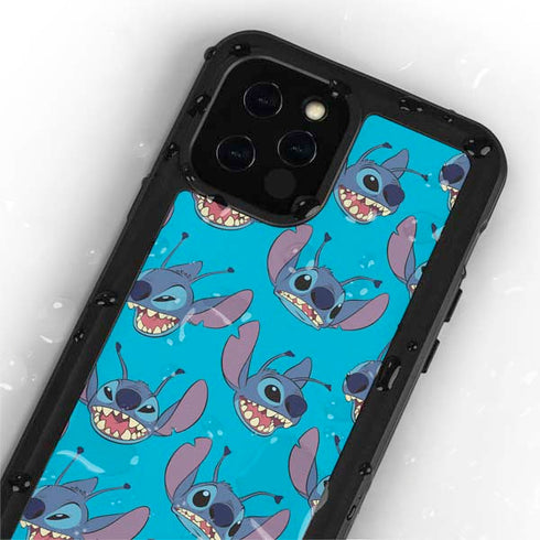 Disney Lilo and Stitch Face Expression Pattern iPhone 12 Pro Max Waterproof Case