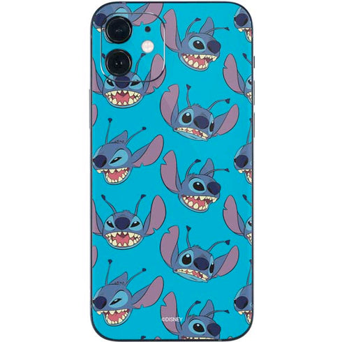 Disney Lilo and Stitch Face Expression Pattern iPhone 12 Skin