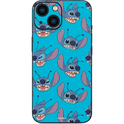 Disney Lilo and Stitch Face Expression Pattern iPhone 13 Mini Skin