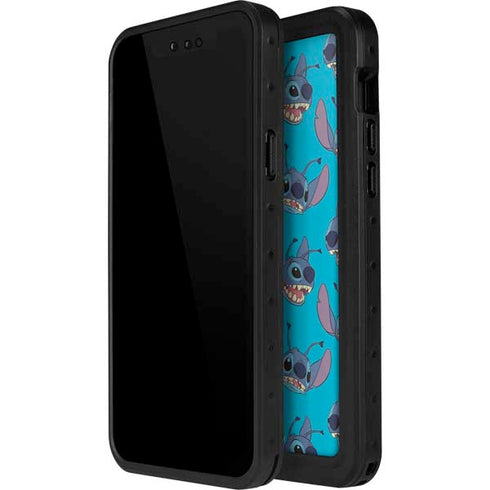 Disney Lilo and Stitch Face Expression Pattern iPhone 13 Mini Waterproof Case