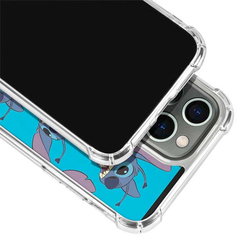 Disney Lilo and Stitch Face Expression Pattern iPhone 13 Pro Clear Case