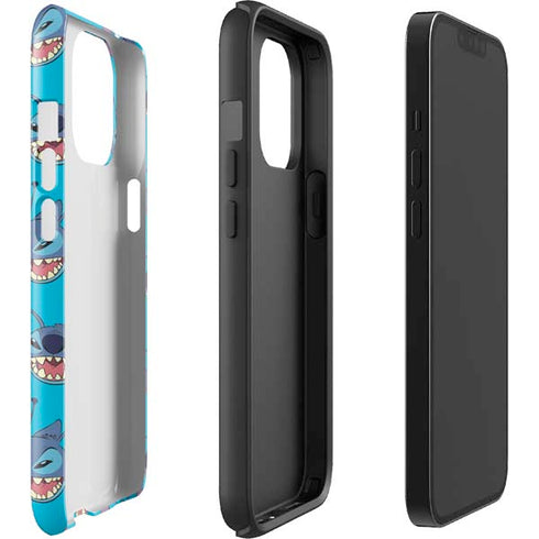Disney Lilo and Stitch Face Expression Pattern iPhone 13 Pro Max Impact Case