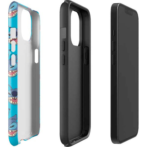 Disney Lilo and Stitch Face Expression Pattern iPhone 14 Plus Impact Case