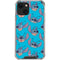 Disney Lilo and Stitch Face Expression Pattern iPhone 14 Plus Clear Case