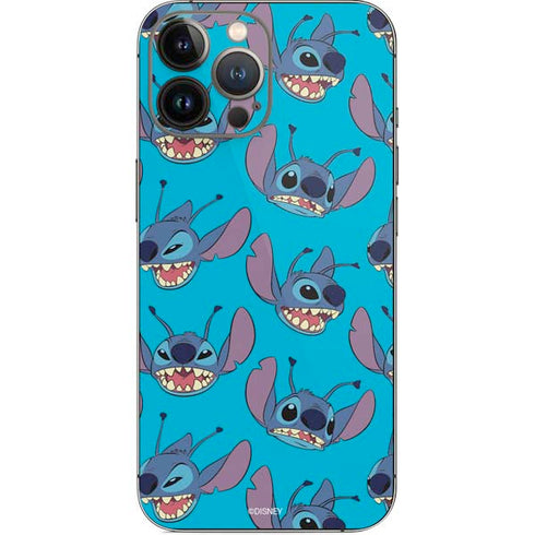 Disney Lilo and Stitch Face Expression Pattern iPhone 14 Pro Max Skin