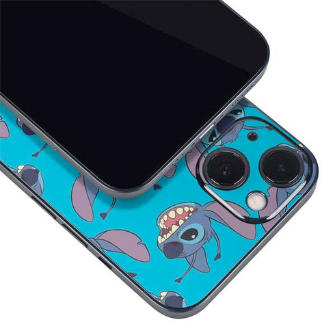 Disney Lilo and Stitch Face Expression Pattern iPhone 14 Skin