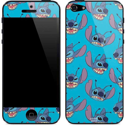 Disney Lilo and Stitch Face Expression Pattern iPhone 5/5s/5SE Skin