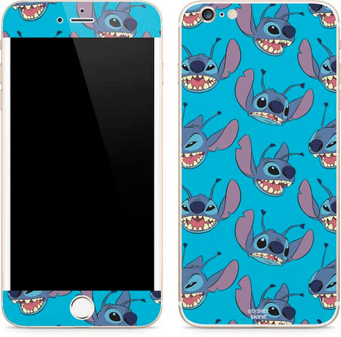 Disney Lilo and Stitch Face Expression Pattern iPhone 6/6s Plus Skin