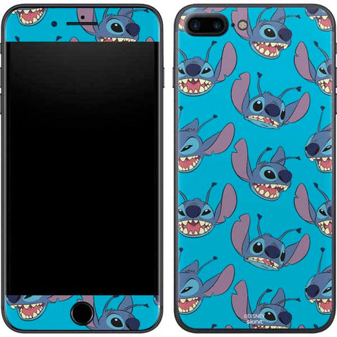 Disney Lilo and Stitch Face Expression Pattern iPhone 7 Plus Skin