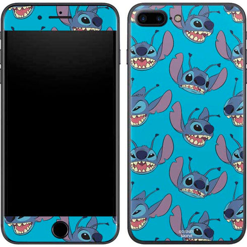 Disney Lilo and Stitch Face Expression Pattern iPhone 8 Plus Skin
