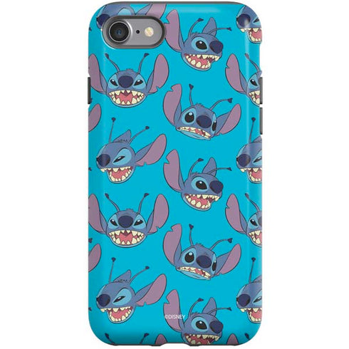 Disney Lilo and Stitch Face Expression Pattern iPhone SE (2nd & 3rd Gen) Pro Case