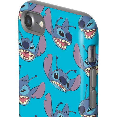 Disney Lilo and Stitch Face Expression Pattern iPhone SE (2nd & 3rd Gen) Pro Case