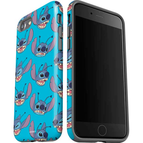 Disney Lilo and Stitch Face Expression Pattern iPhone SE (2nd & 3rd Gen) Pro Case