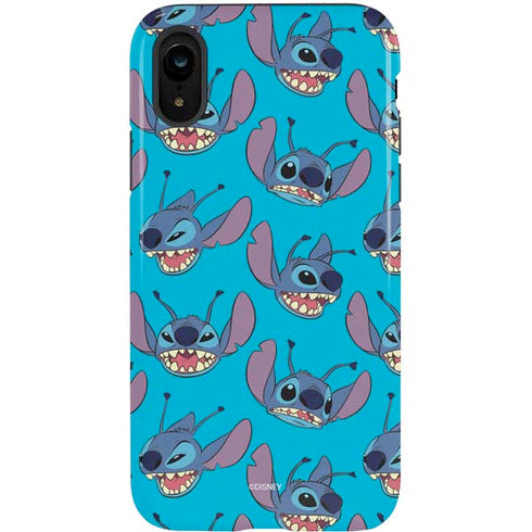 Disney Lilo and Stitch Face Expression Pattern iPhone XR Pro Case