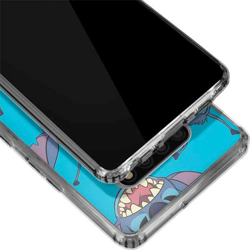 Disney Lilo and Stitch Face Expression Pattern LG Stylo 6 Clear Case