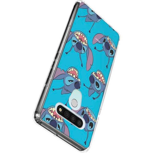 Disney Lilo and Stitch Face Expression Pattern LG Stylo 6 Clear Case