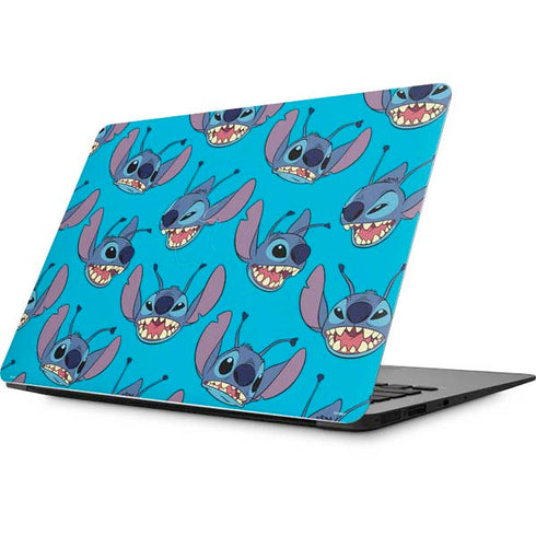 Disney Lilo and Stitch Face Expression Pattern Apple MacBook Skin