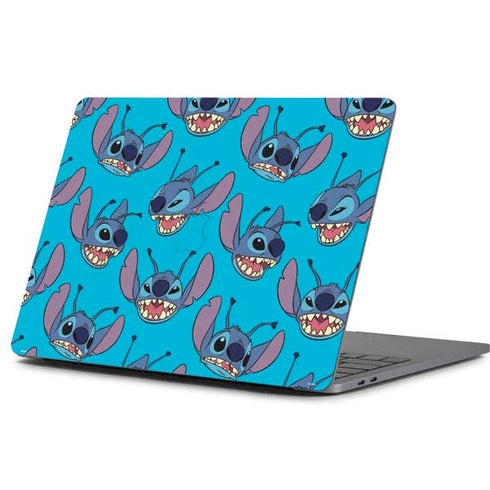 Disney Lilo and Stitch Face Expression Pattern Apple MacBook Pro 13-inch Skin