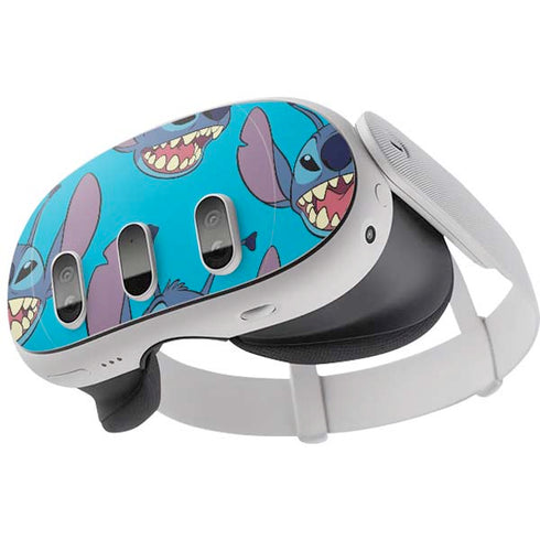 Disney Lilo and Stitch Face Expression Pattern Meta Quest 3 Skin