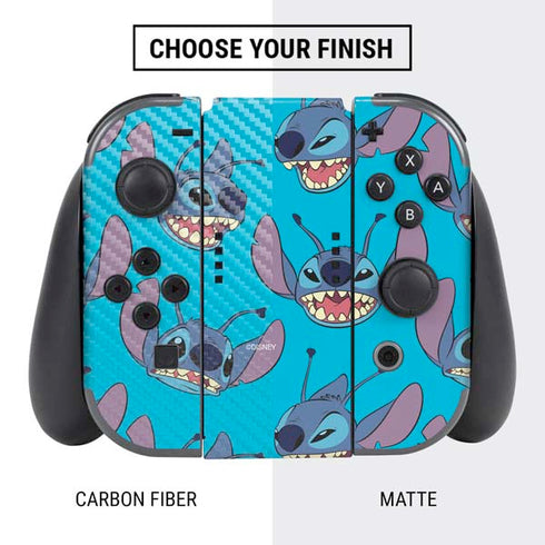 Disney Lilo and Stitch Face Expression Pattern Nintendo Switch Bundle Skin