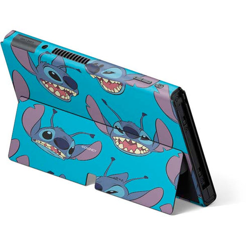 Disney Lilo and Stitch Face Expression Pattern Nintendo Switch OLED (2021) Skin