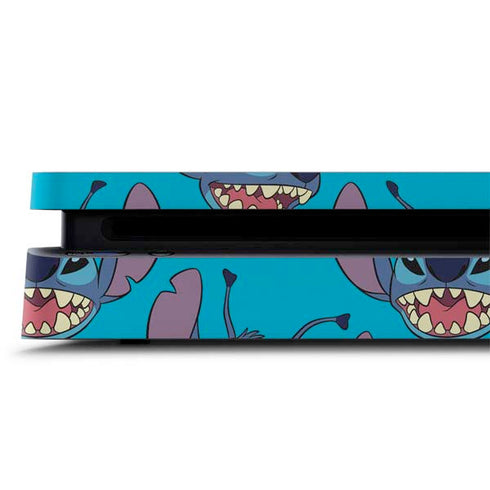 Disney Lilo and Stitch Face Expression Pattern PS4 Slim Skin