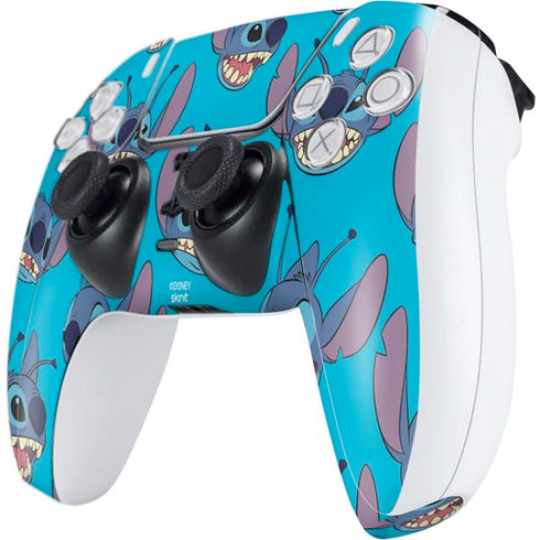 Disney Lilo and Stitch Face Expression Pattern PS5 Controller Skin