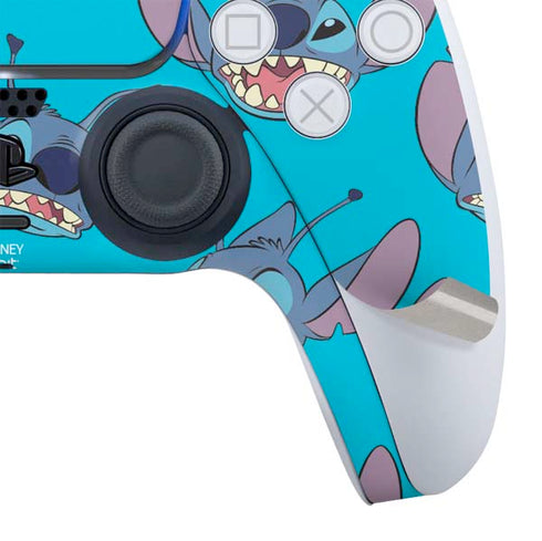 Disney Lilo and Stitch Face Expression Pattern PS5 Controller Skin