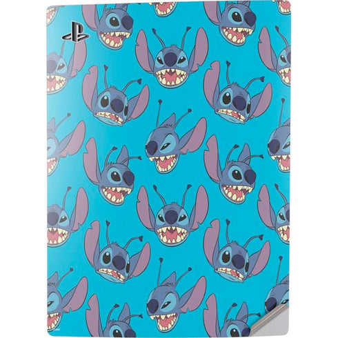 Disney Lilo and Stitch Face Expression Pattern PS5 Digital Edition Console Skin
