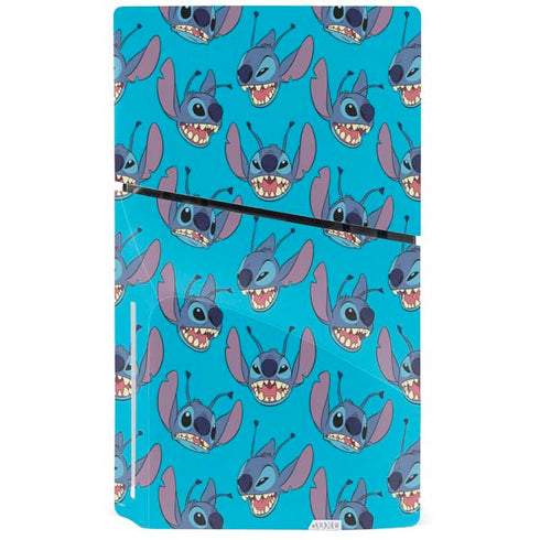 Disney Lilo and Stitch Face Expression Pattern PS5 Slim Disk Bundle Skin