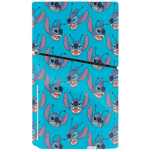 Disney Lilo and Stitch Face Expression Pattern PS5 Slim Disk Console Skin