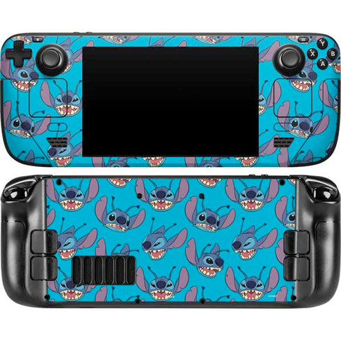 Disney Lilo and Stitch Face Expression Pattern Steam Deck Handheld Gaming Computer Skin