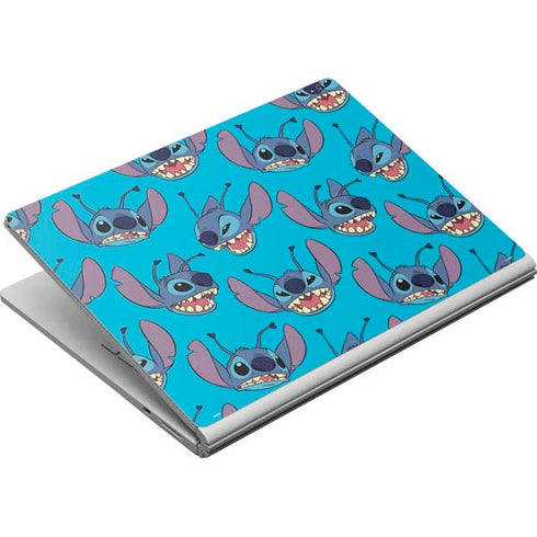 Disney Lilo and Stitch Face Expression Pattern Surface Book Skin