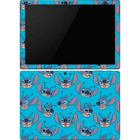 Disney Lilo and Stitch Face Expression Pattern Surface Pro 6 Skin