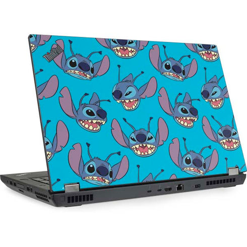 Disney Lilo and Stitch Face Expression Pattern Lenovo ThinkPad Skin