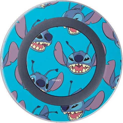 Disney Lilo and Stitch Face Expression Pattern Wireless Charger Skin
