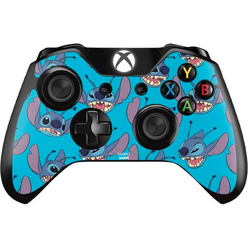 Disney Lilo and Stitch Face Expression Pattern Xbox One Controller Skin