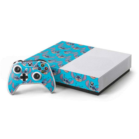 Disney Lilo and Stitch Face Expression Pattern Xbox One S All-Digital Edition Bundle Skin