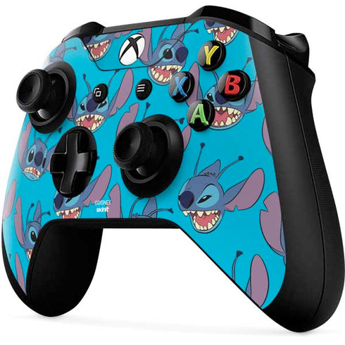 Disney Lilo and Stitch Face Expression Pattern Xbox One X Controller Skin